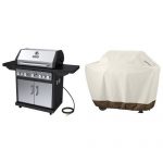 Dyna-Glo-Black-Stainless-Premium-Grills-5-Burner-Natural-Gas-AmazonBasics-Grill-Cover-Large-0