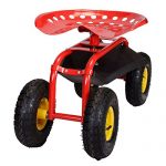 Eight24hours-Rolling-Garden-Cart-Work-Seat-With-Heavy-Duty-Tool-Tray-Durable-Planting-Red-0