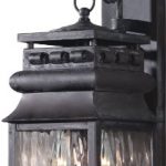 Elk-807-C-6-12-by-21-Inch-Lancaster-2-Light-Artistic-Outdoor-Wall-Lantern-with-Water-Glass-Shade-Charcoal-Finish-0
