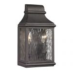Elk-Lighting-470702-Forged-Jefferson-Collection-2-Light-Outdoor-Sconce-Charcoal-0