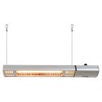 EnerG-Wall-or-Ceiling-Mount-Electric-Infrared-Heater-with-LED-Lights-Silver-0-0