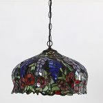 FUMAT-Tiffany-Pendant-Lights-E26-LED-Stained-Glass-Hanging-Light-Fixtures-16-Rose-Chandelier-Lighting-110V-Ceiling-Pendant-Lamp-0-1