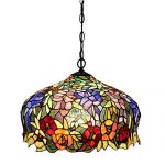 FUMAT-Tiffany-Pendant-Lights-E26-LED-Stained-Glass-Hanging-Light-Fixtures-16-Rose-Chandelier-Lighting-110V-Ceiling-Pendant-Lamp-0