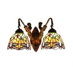 FUMAT-Tiffany-Sconce-Wall-Light-Fixtures-Dragonfly-Stained-Glass-Wall-Lamp-Mermaid-Bathroom-Mirror-Front-Light-Retro-Corridor-Light-Stair-Wall-Lights-E26-2-Heads-0