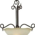 Forte-Lighting-2463-02-32-2-Light-Transitional-Pendant-Antique-Bronze-Finish-with-Shaded-Umber-Glass-0