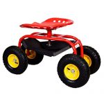 GHP-Red-Gardening-Planting-Rolling-Garden-Cart-Work-Seat-w-Heavy-Duty-Tool-Tray-0