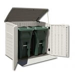 Garbage-Shed-Outdoor-Plastic-Horizontal-Patio-Organizer-Water-Resistant-Multi-wall-Panels-Roomy-Garden-Storage-Unit-Contemporary-Design-Backyard-Dcor-Easy-lift-lid-eBook-by-BADA-shop-0