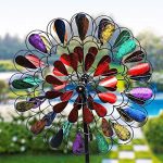 Garden-Art-Metal-Spinner-Bursting-Bloom-Multi-color-0-2