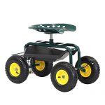 Garden-Cart-Rolling-Work-Seat-with-Tool-Tray-Heavy-Duty-Gardening-Planting-New-0-1
