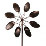 Garden-Kinetic-Wind-Spinner-Bronze-Leaves-0