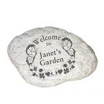 GiftsForYouNow-Butterfly-Welcome-Personalized-Garden-Stone-11-W-x-8-H-x-1-12-D-Resin-0