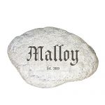 GiftsForYouNow-Family-Established-Personalized-Garden-Stone-11-W-x-8-H-x-1-12-D-Resin-0-0
