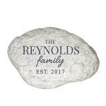 GiftsForYouNow-Family-Established-Personalized-Garden-Stone-11-W-x-8-H-x-1-12-D-Resin-0