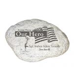 GiftsForYouNow-Military-Personalized-Memorial-Garden-Stone-11-W-x-8-H-x-1-12-D-0
