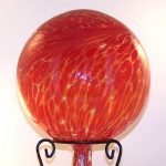 Glass-Gazing-Ball-Garnet-Red-12-Inch-by-Iron-Art-Glass-Designs-0