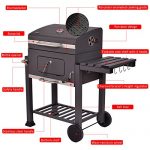 Globe-House-Products-GHP-642-Square-Inch-Cooking-Area-Porcelain-Enameed-Black-Rolling-BBQ-Charcoal-Grill-0-1