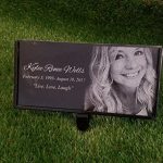 Granite-Stone-and-Stand-Marker-Personalized-with-Picture-of-ChoiceText-of-Choice-Animal-or-Person-Human-Temporary-Marker-Family-Laser-Engraved-Grave-Site-Cemetery-Gravestone-Yard-Plaque-0-1