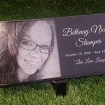 Granite-Stone-and-Stand-Marker-Personalized-with-Picture-of-ChoiceText-of-Choice-Animal-or-Person-Human-Temporary-Marker-Family-Laser-Engraved-Grave-Site-Cemetery-Gravestone-Yard-Plaque-0