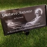 Granite-Stone-and-Stand-Marker-Personalized-with-Picture-of-ChoiceText-of-Choice-Animal-or-Person-Human-Temporary-Marker-Family-Laser-Engraved-Tombstone-Cemetery-Grave-Stone-0-0
