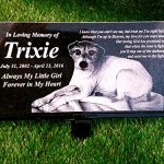 Granite-Stone-and-Stand-Marker-Personalized-with-Picture-of-ChoiceText-of-Choice-Animal-or-Person-Human-Temporary-Marker-Family-Laser-Engraved-Tombstone-Cemetery-Grave-Stone-0