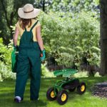 Green-Rolling-Garden-Cart-Work-Seat-W-Heavy-Duty-Tool-Tray-Gardening-Planting-0-0