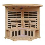 Hanko-4-Person-Pre-Built-Corner-FAR-Infrared-Sauna-High-Quality-Hemlock-Construction-for-a-Luxurious-Spa-Experience-10-Premium-Infra-Wave-Carbon-Composite-Heaters-Built-In-MP3AUXCDFM-Stereo-with-Speak-0-0