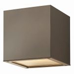Hinkley-1769BZ-Contemporary-Modern-Two-Light-Outdoor-Wall-Mount-from-Kube-collection-in-BronzeDarkfinish-0