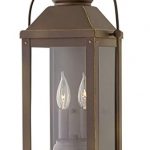 Hinkley-1854LZ-LL-Anchorage-Outdoor-Wall-Sconce-2-Light-LED-10-Total-Watts-Light-Oiled-Bronze-0