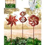 HomeCricket-Gift-Included-Garden-Wind-Spinners-Rustic-Copper-Windmill-Lawn-Decoration-Set-of-3-Free-Bonus-Water-Bottle-by-Home-Cricket-0-0