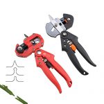 IMAGE-Professional-Tree-Fruit-Branch-Grafting-Cutting-Tool-Pruner-2-Extra-Blades-with-Grafting-Tape-BlackRed-0