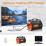 JASTEK-500W296Wh-Portable-Generator-Uninterruptible-Power-Supply-Pure-Sine-Wave-Inverter-with-Dual-110V-AC-Outlet-and-4-USB-Ports-for-Camping-and-Indoors-Black-0-1