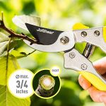 Jardineer-2Pcs-Garden-Shears–Heavy-Duty-Hedge-Clipper-and-Cut-Easy-Hand-Pruner-Garden-Tools-for-Trimming-and-Pruning-Ideal-Garden-Gifts-1-Year-Warranty-0-2