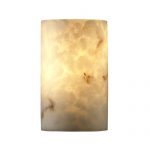 Justice-Design-Group-FAL-0945W-2-Light-Faux-Alabaster-Outdoor-Wall-Sconce-from-t-Faux-Alabaster-0