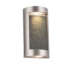 Justice-Design-Group-Lighting-SLT-7535W-NTRL-NCKL-Slate-Litho-2-Light-Outdoor-Wall-Sconce-15-H-x-8-W-x-4-ext-Brushed-Nickel-0
