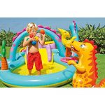 Kids-Inflatable-Pool-Small-Kiddie-Blow-Up-Above-Ground-Swimming-Pool-Is-Great-For-Kids-Children-To-Have-Outdoor-Water-Fun-With-Slide-Floats-Toys-This-Dinoland-Baby-Swim-Pool-Light-Portable-0-2