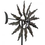 Kinetic-wind-Sculpture-Modern-Art-SUN-Dual-Spinner-Metal-Garden-Outdoor-Pinwheel-0