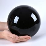 LONGWIN-200mm8-inch-Black-Obsidian-Divination-Sphere-Crystal-Ball-Free-Wooden-Stand-0-2
