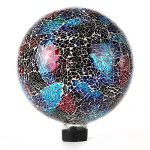 Lilys-Home-Colorful-Mosaic-Glass-Gazing-Ball-Designed-with-a-Stunning-Holographic-Crackle-Mosaic-Pattern-to-Bring-Color-and-Reflection-to-Any-Home-and-Garden-Purple-Blue-and-Green-10-Diameter-0