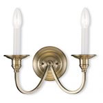 Livex-Cranford-5142-01-2-Light-Wall-Sconce-in-Antique-Brass-0