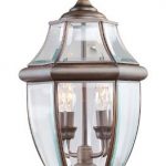 Livex-Lighting-2254-58-Outdoor-Post-with-Clear-Beveled-Glass-Shades-Imperial-Bronze-0