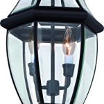 Luxury-Colonial-Outdoor-Post-Light-Large-Size-21H-x-11W-with-Tudor-Style-Elements-Versatile-Design-High-End-Black-Silk-Finish-and-Beveled-Glass-UQL1148-by-Urban-Ambiance-0