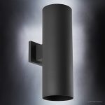 Luxury-Contemporary-Outdoor-Wall-Light-Medium-Size-18H-x-6W-with-Art-Deco-Style-Elements-Midnight-Black-Finish-UHP1066-from-The-Hollywood-Collection-by-Urban-Ambiance-0-1