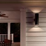 Luxury-Contemporary-Outdoor-Wall-Light-Medium-Size-18H-x-6W-with-Art-Deco-Style-Elements-Midnight-Black-Finish-UHP1067-from-The-Hollywood-Collection-by-Urban-Ambiance-0