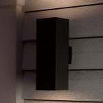 Luxury-Contemporary-Outdoor-Wall-Light-Medium-Size-18H-x-6W-with-Cosmopolitan-Style-Elements-Midnight-Black-Finish-UHP1112-from-The-Madrid-Collection-by-Urban-Ambiance-0-0