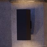 Luxury-Contemporary-Outdoor-Wall-Light-Medium-Size-18H-x-6W-with-Cosmopolitan-Style-Elements-Midnight-Black-Finish-UHP1113-from-The-Madrid-Collection-by-Urban-Ambiance-0