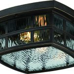 Luxury-Craftsman-Outdoor-Ceiling-Light-Small-Size-575H-x-12W-with-Tudor-Style-Elements-Highly-Detailed-Design-Oil-Rubbed-Parisian-Bronze-Finish-and-Water-Glass-UQL1249-by-Urban-Ambiance-0