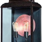 Luxury-Tuscan-Outdoor-Wall-Light-Large-Size-215H-x-12W-with-Craftsman-Style-Elements-Faux-Copper-Disk-Royal-Bronze-Finish-and-Beveled-Glass-Includes-Edison-Bulbs-UQL1023-by-Urban-Ambiance-0