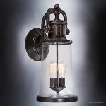 Luxury-Vintage-Outdoor-Wall-Light-Large-Size-23H-x-10W-with-Industrial-Style-Elements-Historic-Design-Royal-Bronze-Finish-and-Seeded-Glass-Includes-Edison-Bulbs-UQL1223-by-Urban-Ambiance-0-1