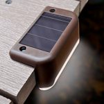 MAXSA-Solar-Step-Deck-Railing-Lights-4-Pack-Dusk-to-Dawn-Outdoor-Accent-Lighting-Brown-47332-0-1