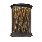 Maxim-53497CLGBZFG-Bedazzle-LED-Outdoor-Wall-Lantern-Galaxy-Bronze-French-Gold-Finish-Clear-Glass-PCB-LED-Bulb-60W-Max-Dry-Safety-Rating-Standard-Dimmable-Shade-Material-6048-Rated-Lumens-0